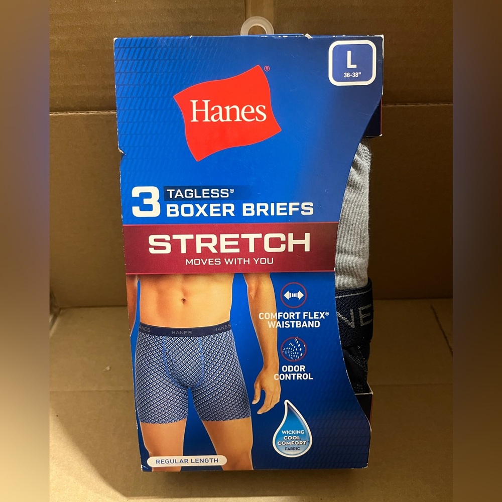 Hanes 3 pack Stretch Boxer Briefs